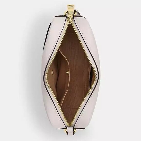 NWT Coach CY752 Mini Jamie Camera Bag In Signature Canvas Gold/White/Chalk - Picture 9 of 9